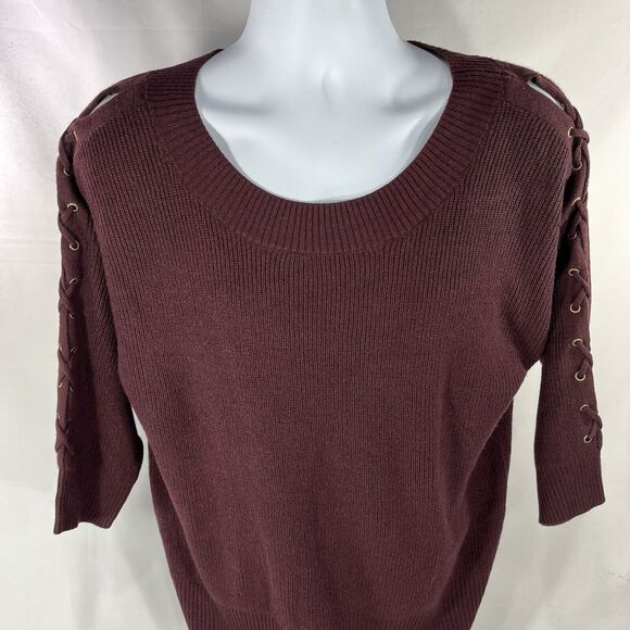 Soho Sweaters - SOHO NEW YORK AND COMPANY SWEATER TOP WOMENS MEDIUM RED 3/4 SLEEVE NWT NEW
